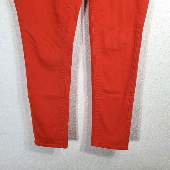 Maurices Orange Skinny Fit Womens Pants Size 7/8 Cotton/Spandex Fall Halloween - Picture 8 of 11